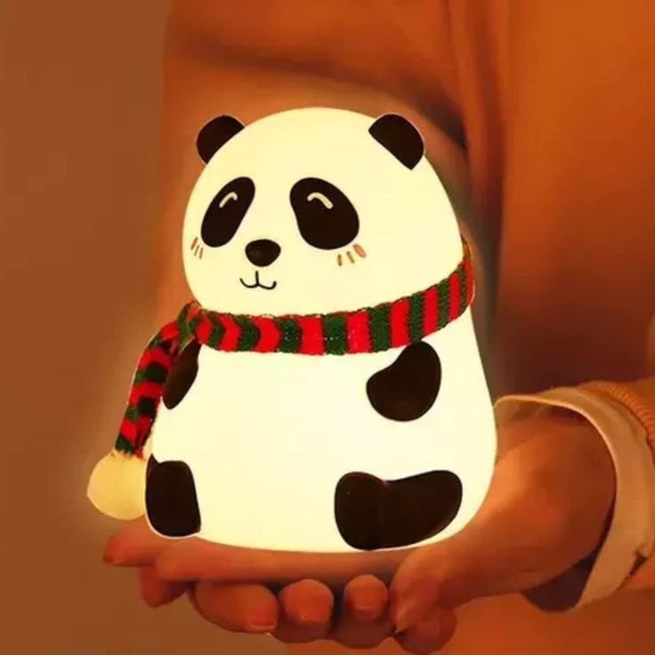 Cute Panda Night Light for Kids – Soft Silicone LED Lamp | Nursery & Bedroom Decor